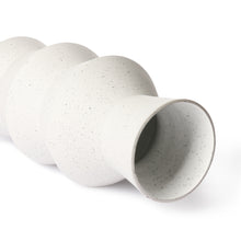 speckled clay vase angular m