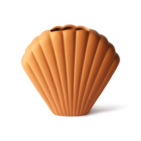 ceramic shell vase terra