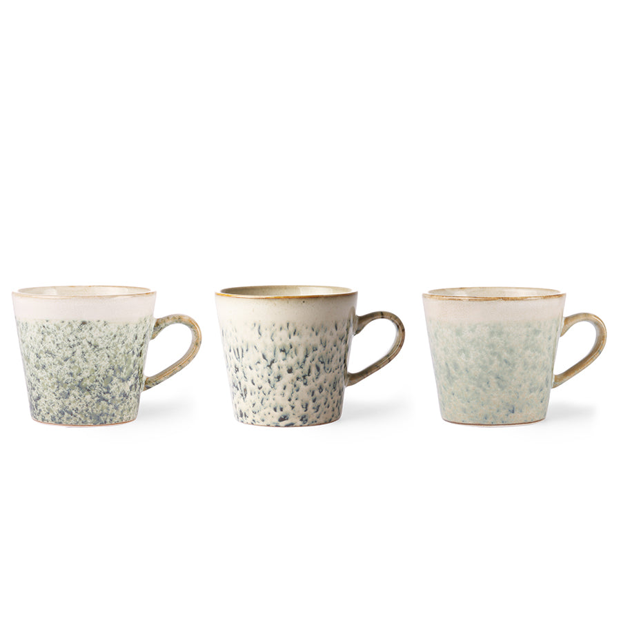 HKliving 70's ceramic cappuccino mug: hail