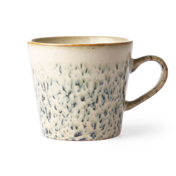 HKliving 70's ceramic cappuccino mug: hail