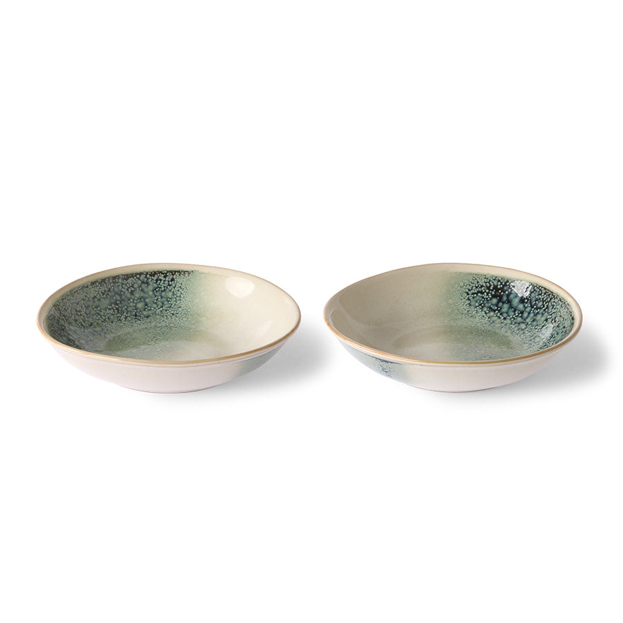 HKliving 70s ceramics: curry bowls, mist (set of 2)