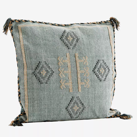 Madam Stoltz Handwoven Cushion Cover Jade