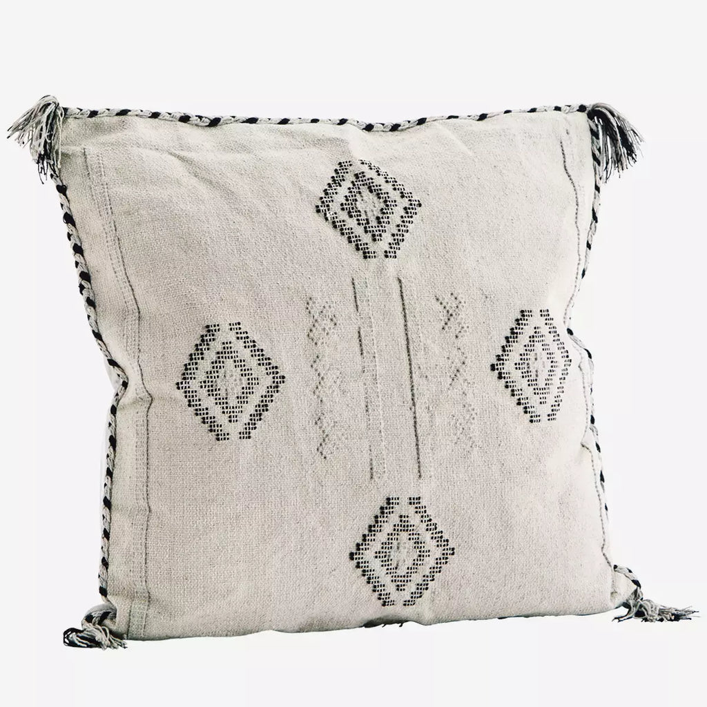 Madam Stoltz Handwoven Cushion Cover Grey
