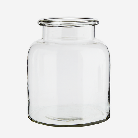 Medium Glass Vase, Clear