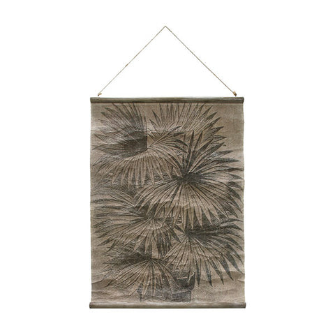 vintage wall chart: palm leaves