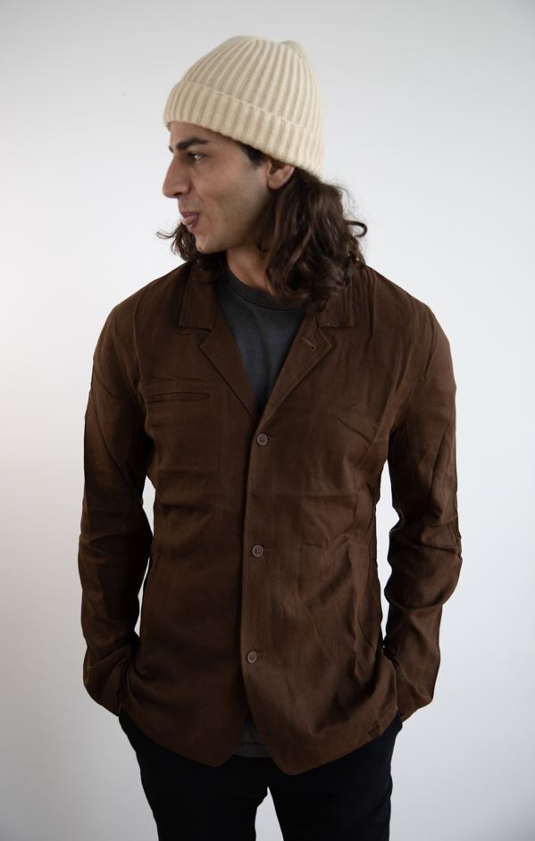 WDTS Mens Worker Jacket Brown