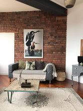 Canvas wall hanging - Snake-bird