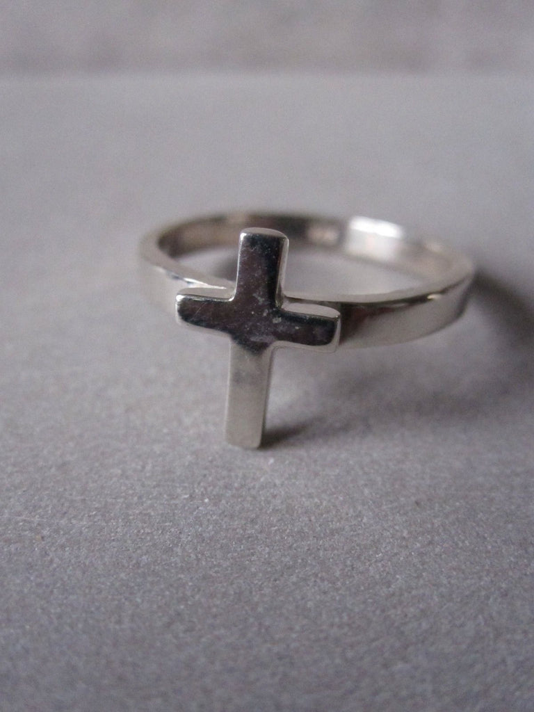 WDTS 925 Silver Small Cross Ring