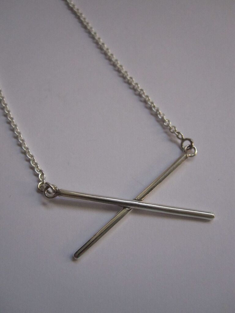 925 Silver CrissCross Necklace