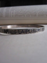 WDTS Sheffield Silver - Hand Hammered Bangle or Cuff - APRES LA PLUIE LE BEAU TEMPS