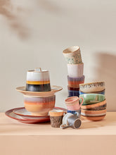 HKliving ceramic 70's mugs set of 6