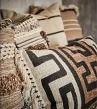 FERNANDO Cushion cover, Natural/black/rust