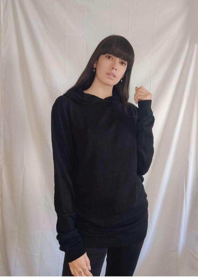 WDTS - Garton wool hoodie- black