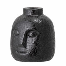 Eliot Candlestick, Black, Stoneware
