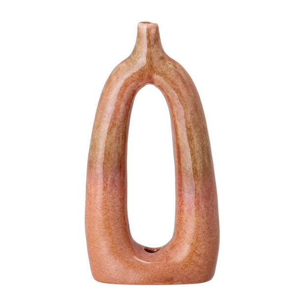 Baldrian Deco Vase, Orange, Stoneware