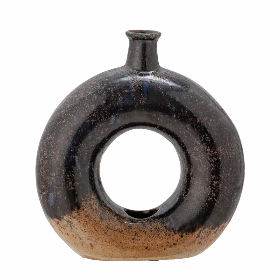 Baldvin Deco Vase, Green, Stoneware