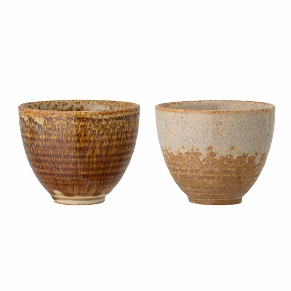 Willow Cup, Multi-color, Stoneware set of two