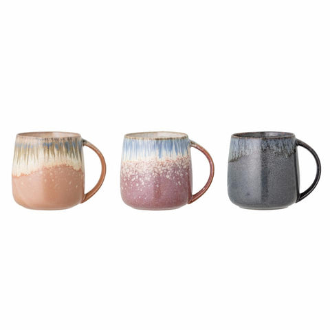Cloe Mug, set of 3 Stoneware
