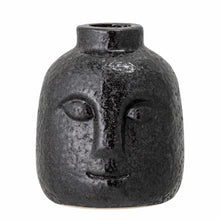 Eliot Candlestick, Black, Stoneware