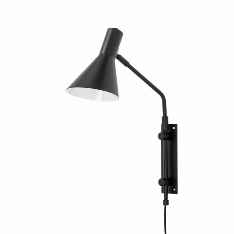 Edil Wall Lamp, Black, Metal