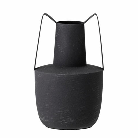 Itamar Vase, Black, Metal