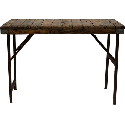 Jaipur old console table w/wooden top