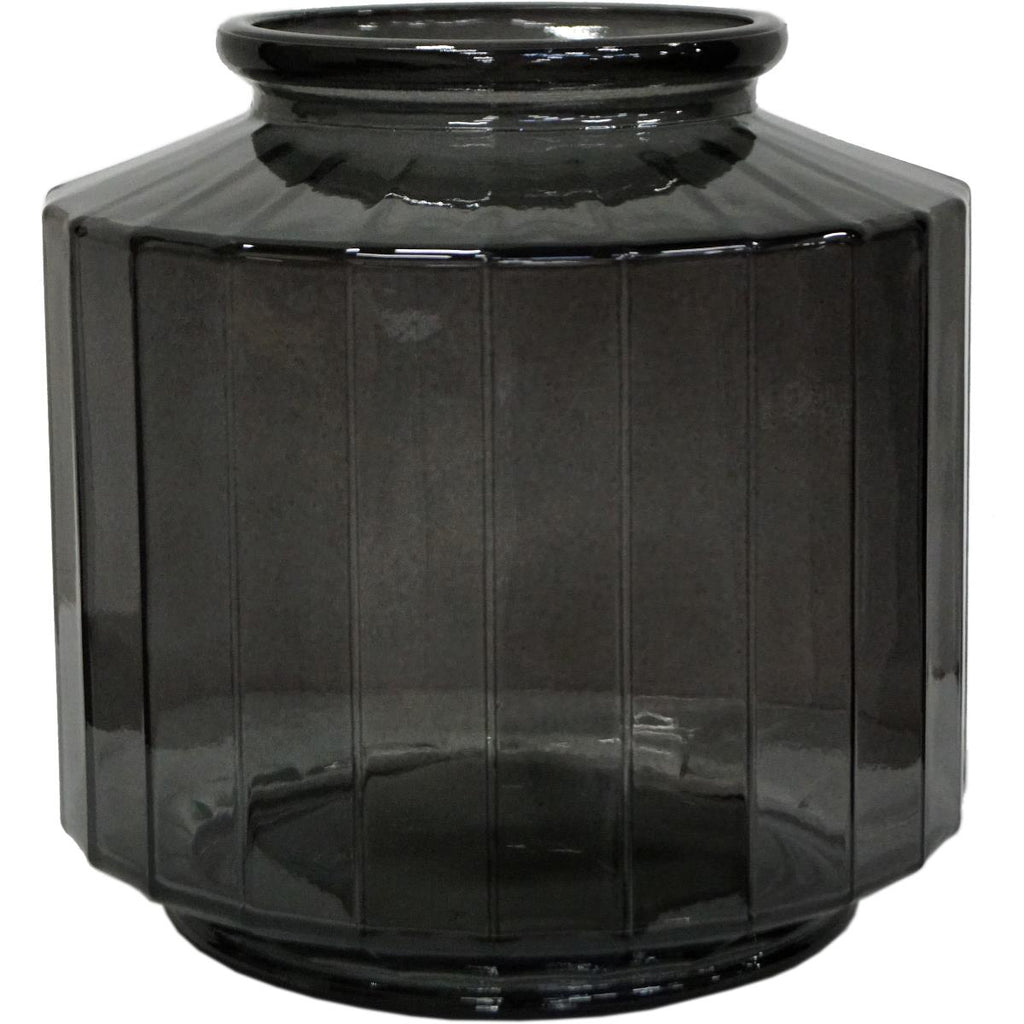 Angled vase The edge - grey - large