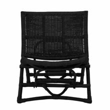 Baz Lounge Chair, Black, Rattan