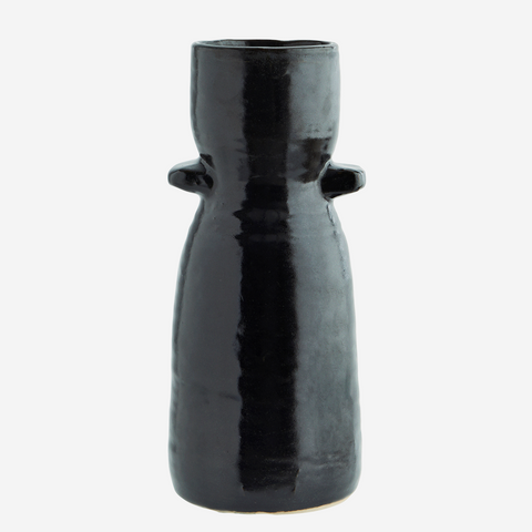 Stoneware Vase - Black