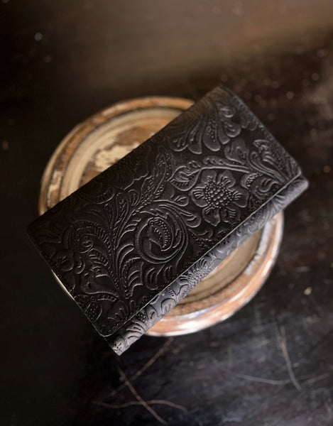 CollardManson Classic Wallet - Black Floral