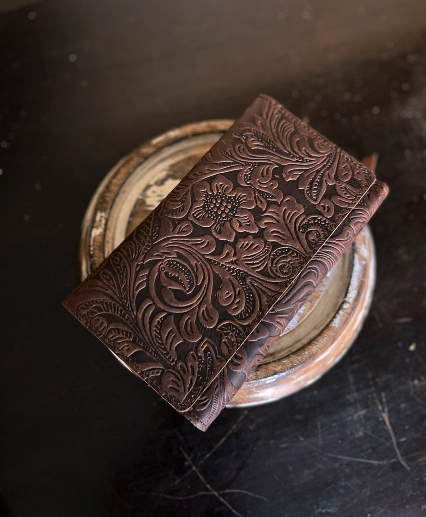 Classic Wallet - Brown floral