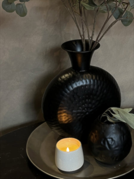 Vase Metal Black
