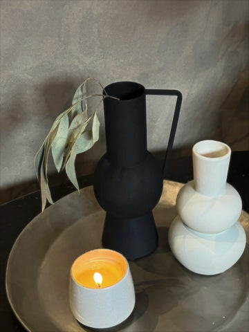 Vase Iron Black