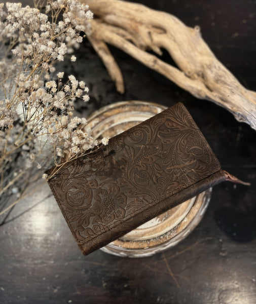 Classic Wallet - Brown floral