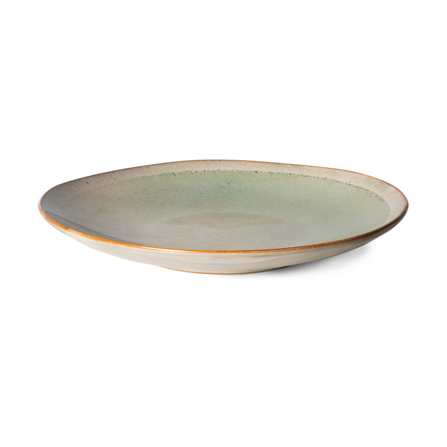 HKliving 70s ceramics: side plates, mist (set of 2)