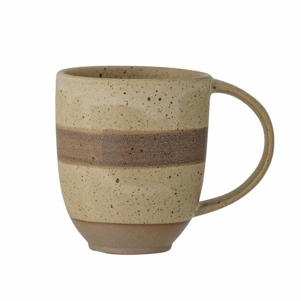 Solange Mug, Nature, Stoneware- tall