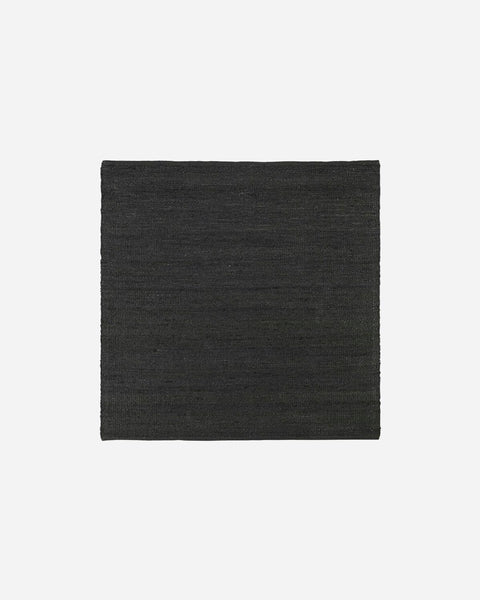 Rug, Hempi, Black (180x180cm)