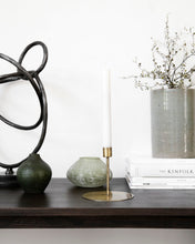 Candle stand, Anit, Antique brass 13cmx12cm