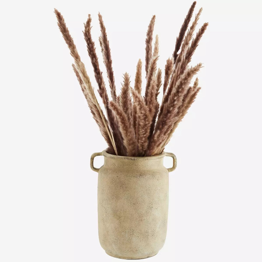 Terracotta Vase - Washed Beige Large