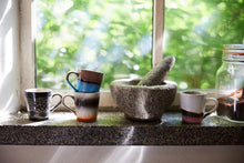 HKliving 70s ceramics: espresso mugs: Funky (set of 4)