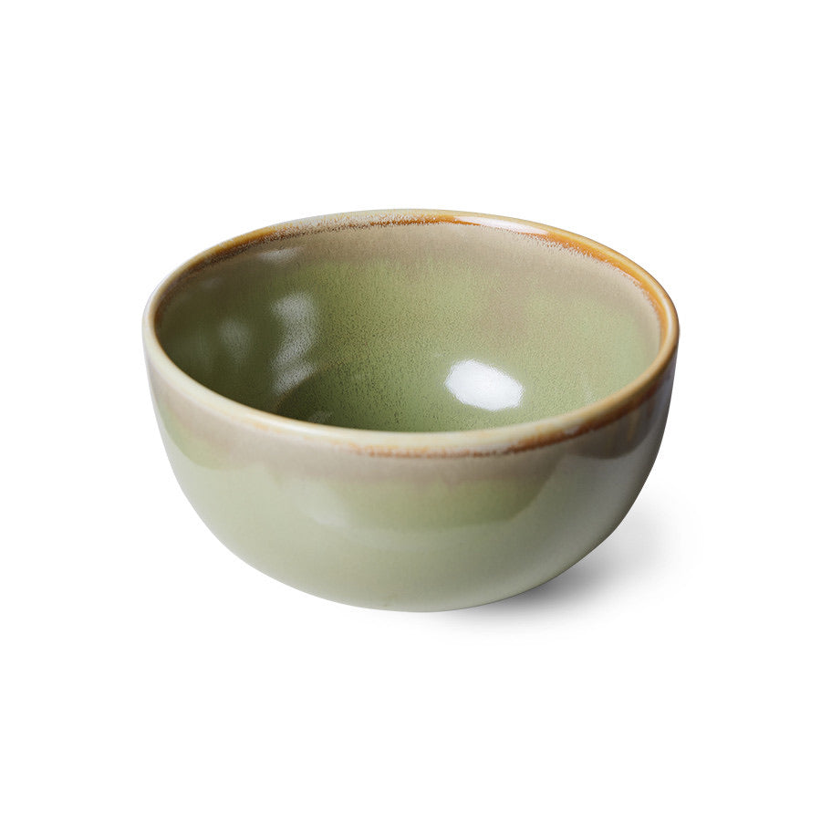 HKliving Chef ceramics: bowl, moss green