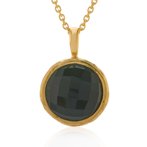 Pavani Necklace - Gold Onyx