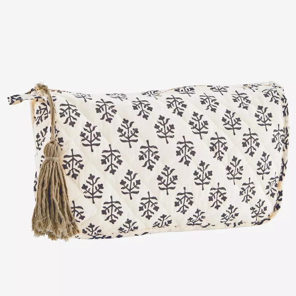 Printed washbag w/tassel - Large