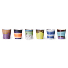 70s ceramics: coffee mugs, Pluto (set of 6)