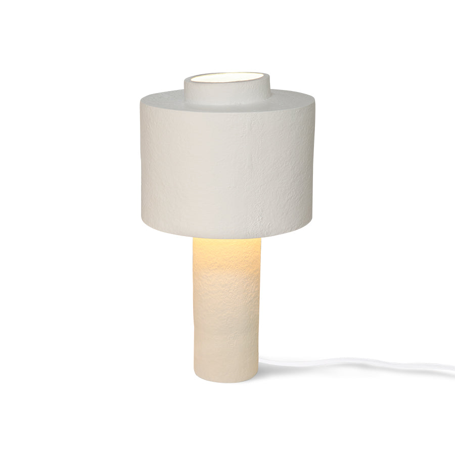 Gesso Table Lamp, Matt White