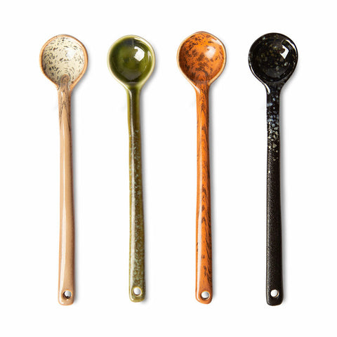 70’s ceramic: spoons L, eris (set of 4)
