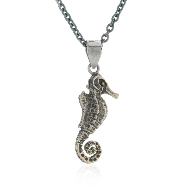 CollardManson 925 Silver Seahorse Necklace