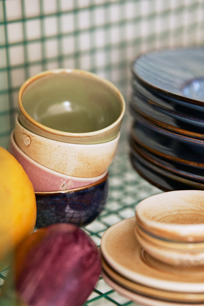 HKliving Chef ceramics: bowl, moss green