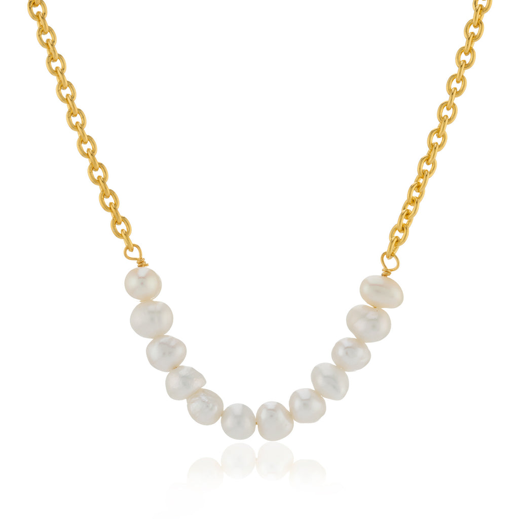 WDTS Multi Pearl necklace - gold