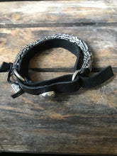 Goti 925 Oxidised Silver shaped bracelet BR161